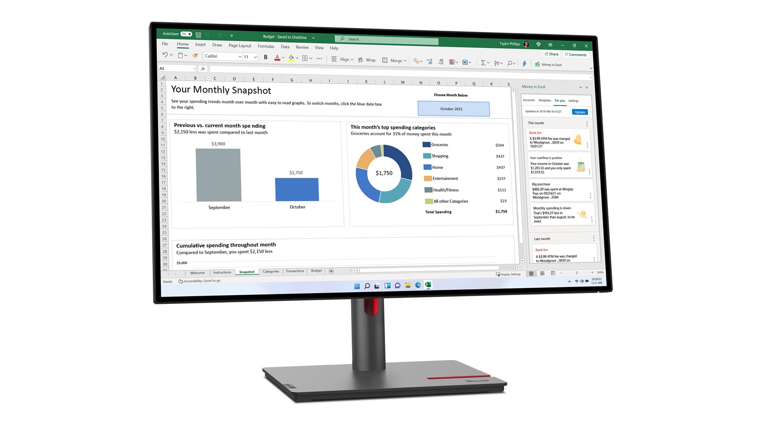 Lenovo ThinkVision P27h-30 Monitor 27