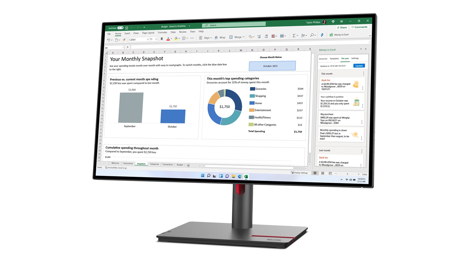 Lenovo ThinkVision P27h-30 Monitor 27