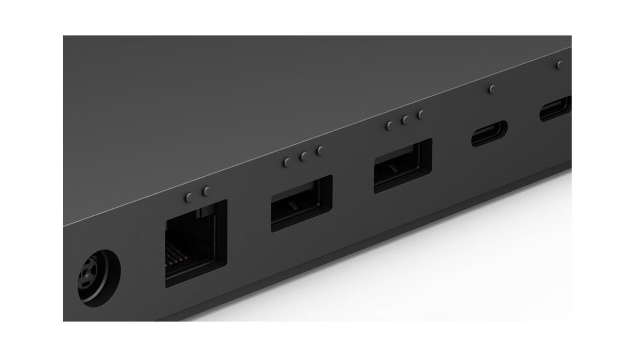 Microsoft Surface Thunderbolt 4 Dock - Docking Station Nero con 8 Porte, 165W, USB-C, USB-A, Ethernet 2.5G