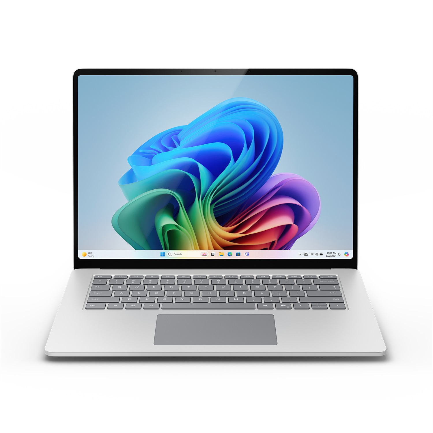 Microsoft Surface Laptop 7 - Copilot PC - 15'' Touchscreen - Snapdragon X Elite - 16GB RAM - 256GB SSD - Windows 11 Home - Platino