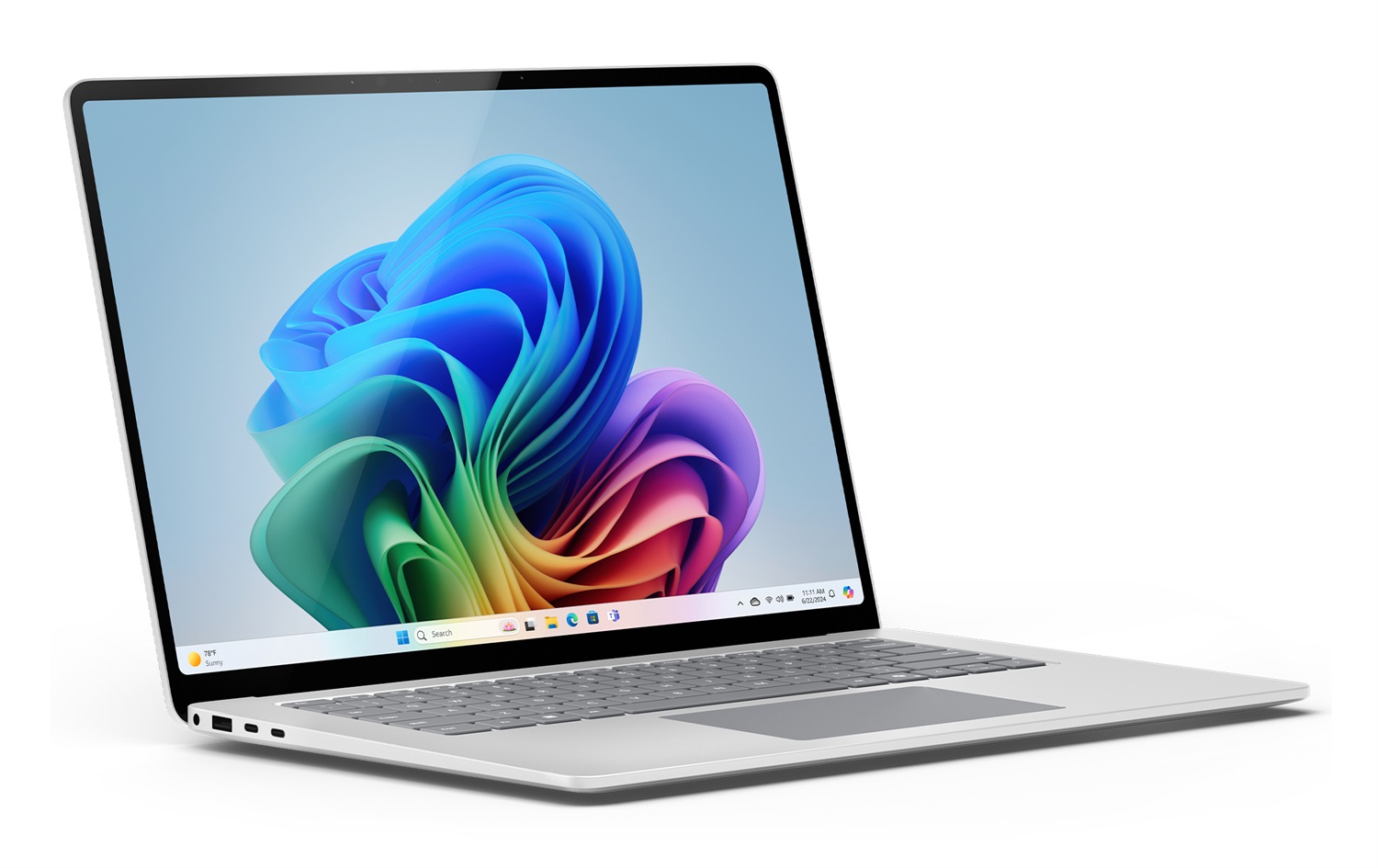 Microsoft Surface Laptop 7 - Copilot PC - 15'' Touchscreen - Snapdragon X Elite - 16GB RAM - 256GB SSD - Windows 11 Home - Platino