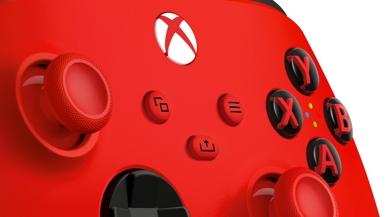 Microsoft Xbox Wireless Controller Pulse Red V2 - Gamepad Bluetooth/USB per Xbox One, Xbox Series S, Xbox Series X, PC, Android, iOS