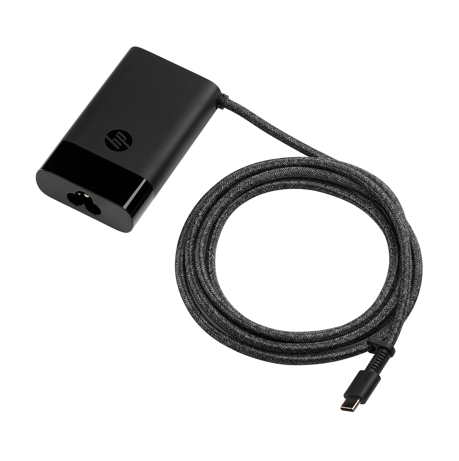 HP Caricabatterie per Laptop USB-C 65 W - Compatibile con PC HP, Dimensioni 97x53.5x21 mm, Nero