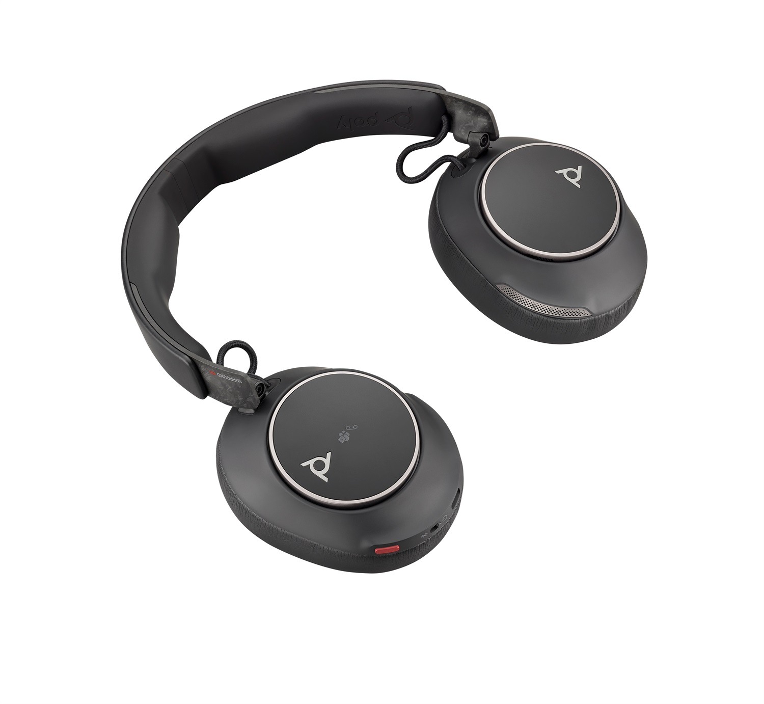 POLY Cuffie Voyager Surround 80 UC - Auricolari Wireless Bluetooth con Connettore USB-C, Certificati per Microsoft Teams, Adattatore USB-C/A Incluso, Cancellazione del Rumore, Design Over-Ear