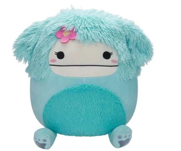 Jazwares Squishmallows Peluche Joelle the Bigfoot 30 cm con Fiore - Modello SQCR02404