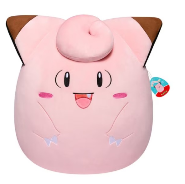 Squishmallows Clefairy Pokémon - Peluche 35 cm Super Morbido Ufficiale
