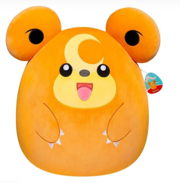 Squishmallows Pokémon Teddiursa - Peluche 35 cm, Simpatico e Carino