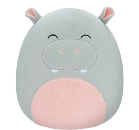 Squishmallows Harrison Ippopotamo Peluche Ufficiale Kelly Toys 30 cm