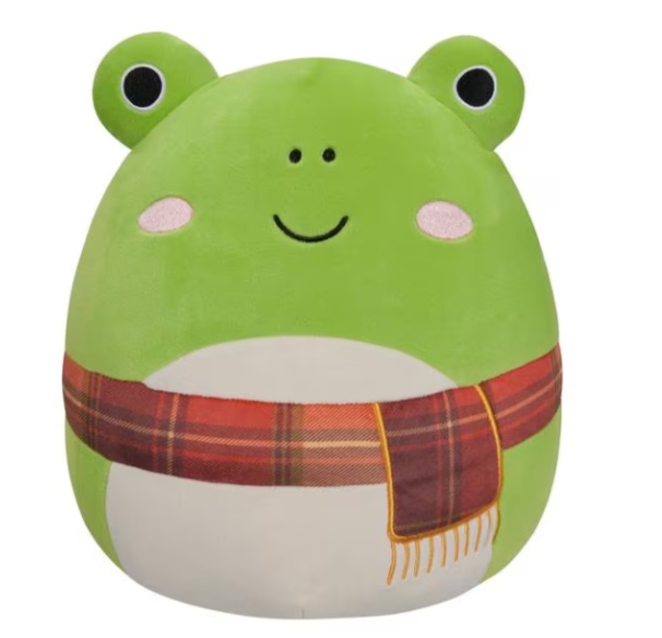 Squishmallows Rana Wendy con Sciarpa - Peluche Ufficiale Kelly Toys, 30 cm