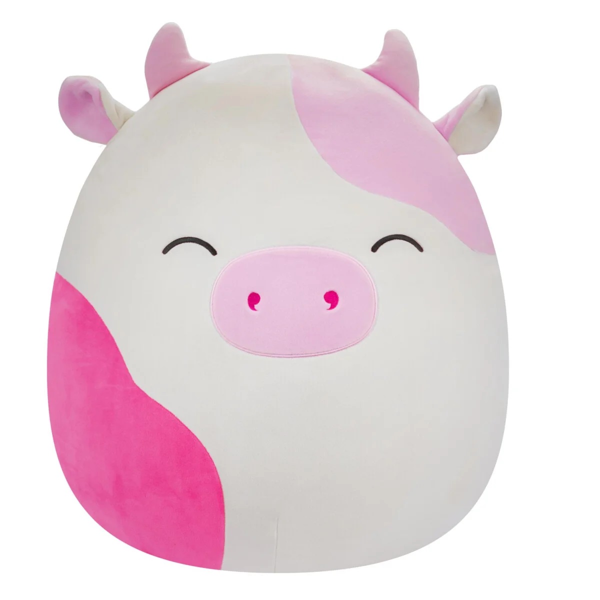 Squishmallows Caedyn - Peluche Rosa a Pois con Occhi Chiusi, 40,6 cm, Super Morbido e da Collezione