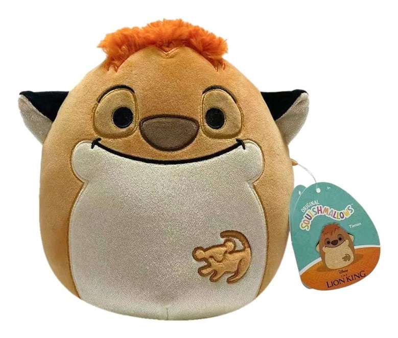 Squishmallows Timon - Peluche ufficiale Disney Lion King, 20 cm e 25 cm, super morbido e soffice