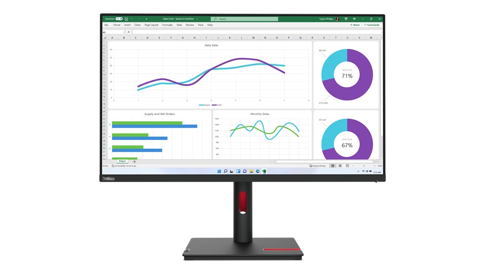 Lenovo ThinkVision T32h-30 Monitor LED 31.5