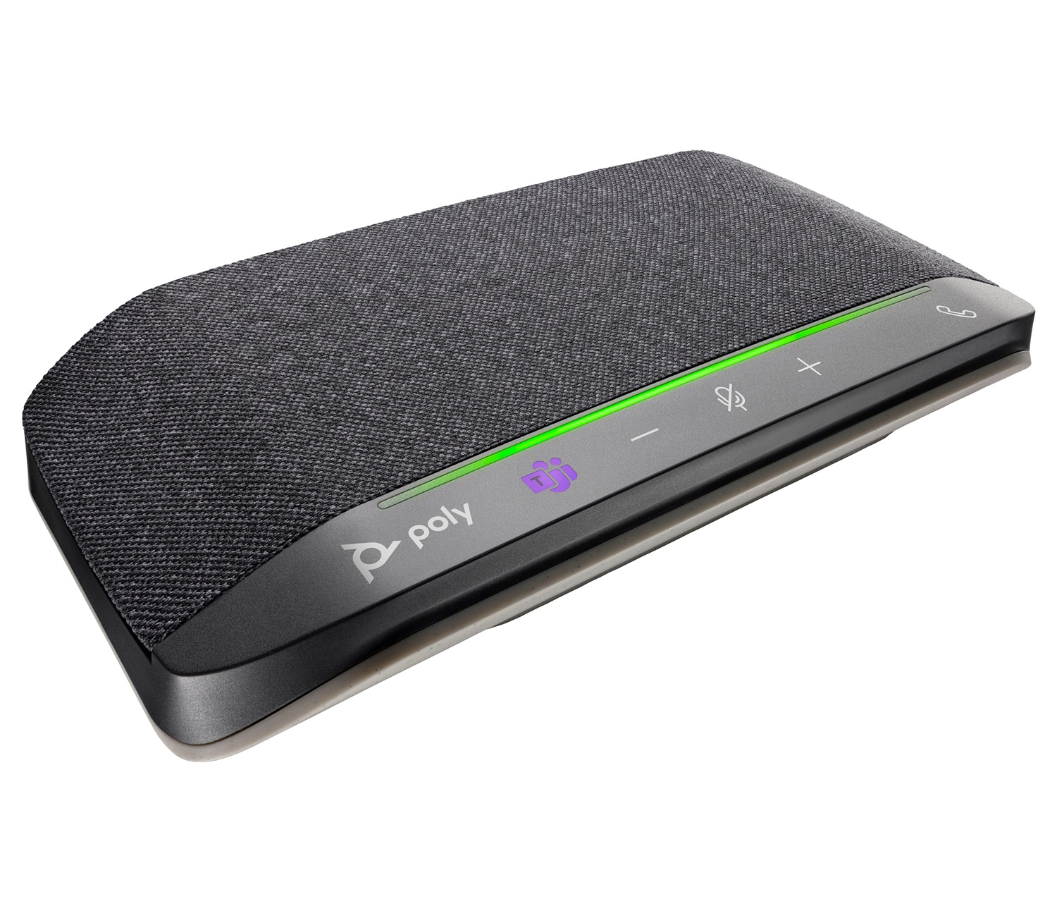 POLY Vivavoce Sync 10 - Certificato per Microsoft Teams, USB-A e USB-C, Argento, Audio di Alta Qualità con Microfoni per Riduzione Rumore