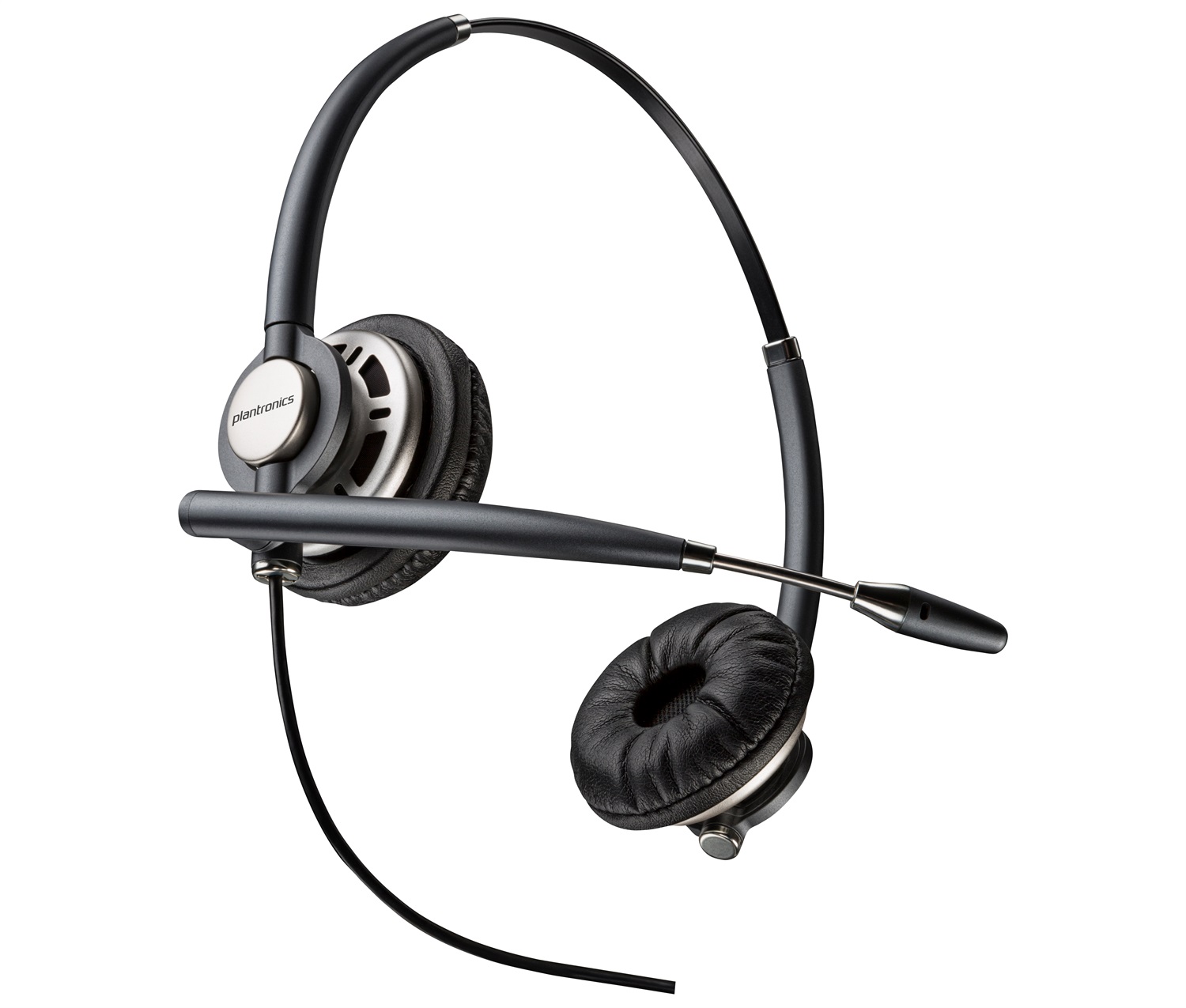 POLY Cuffie digitali biaurali EncorePro 720D Cablato con Quick Disconnect - Nero, Cancellazione del rumore, Comfort per uso prolungato