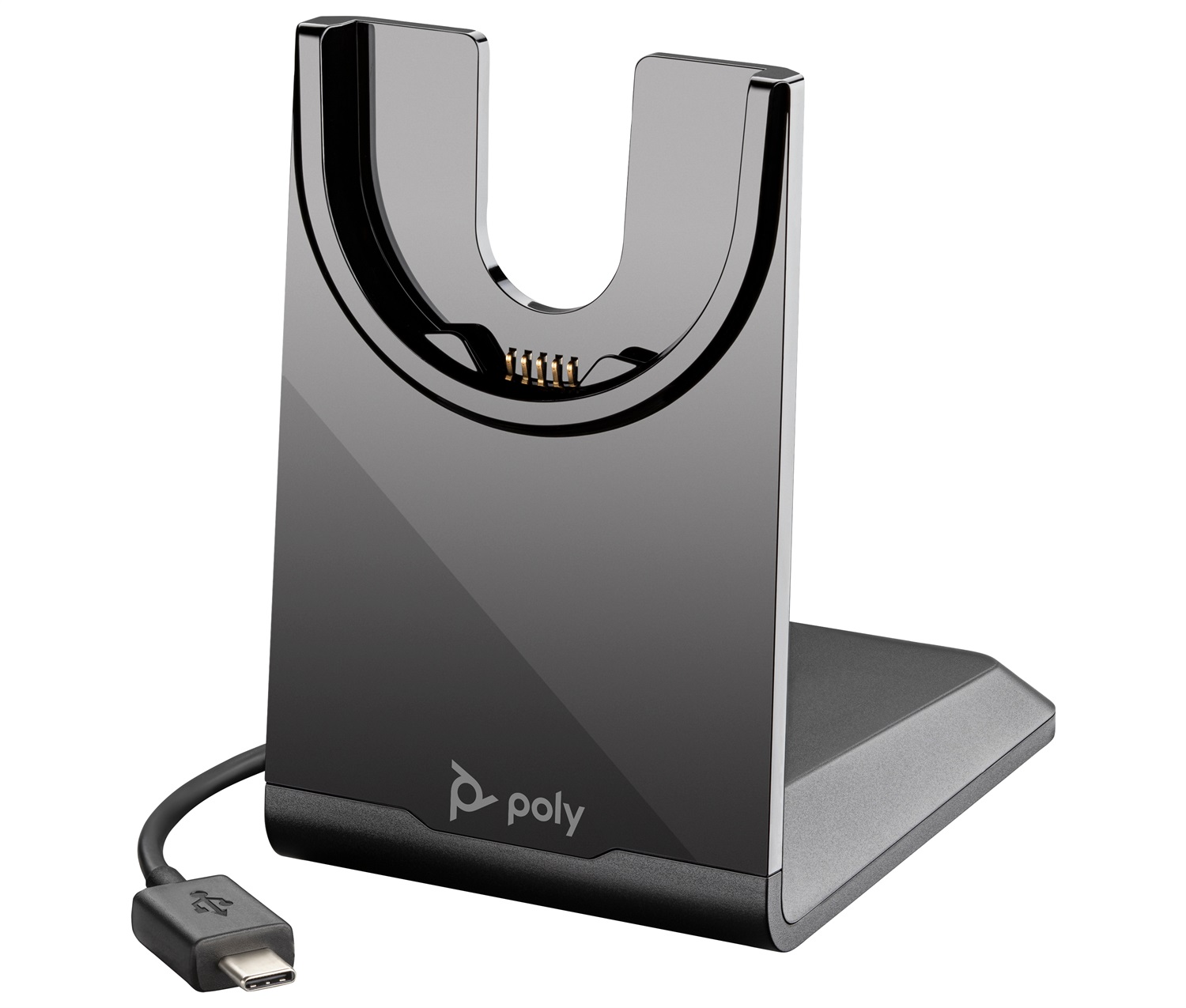 POLY Supporto di Ricarica USB-C per Cuffie Voyager Focus 2 e Serie 4300 UC - Nero