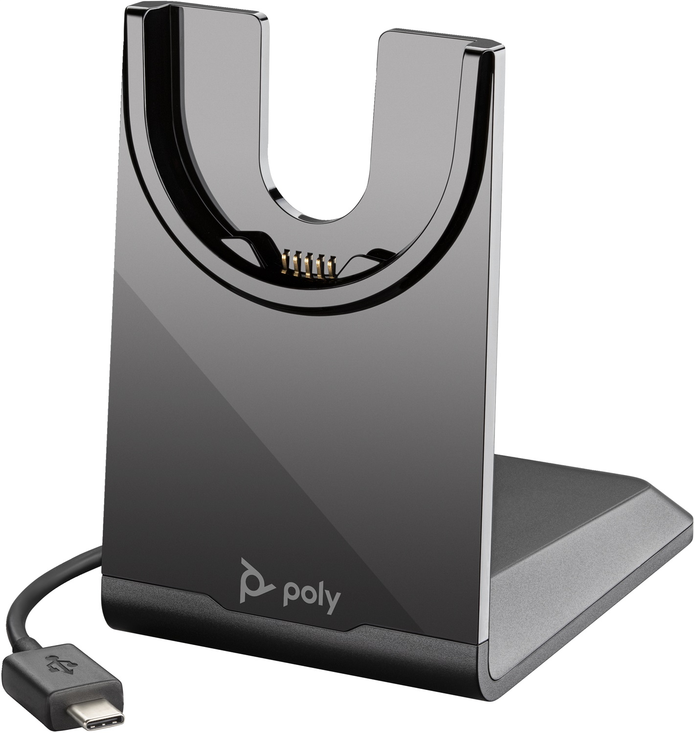 POLY Supporto di Ricarica USB-C per Cuffie Voyager Focus 2 e Serie 4300 UC - Nero