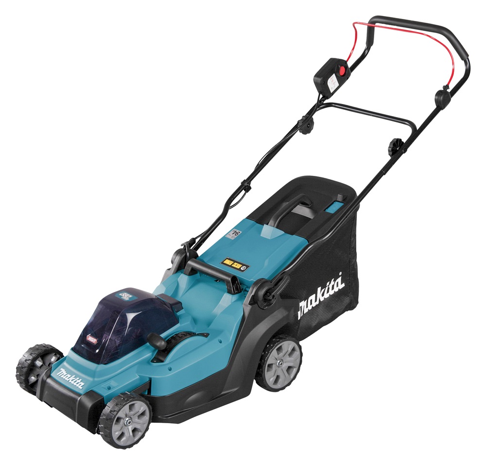 Makita LM003GZ Tosaerba a Batteria 40V Max Li-ion XGT - Taglio 38 cm, Funzione Mulching, 2 Lame, Manico a Spinta, Senza Batteria e Caricabatterie