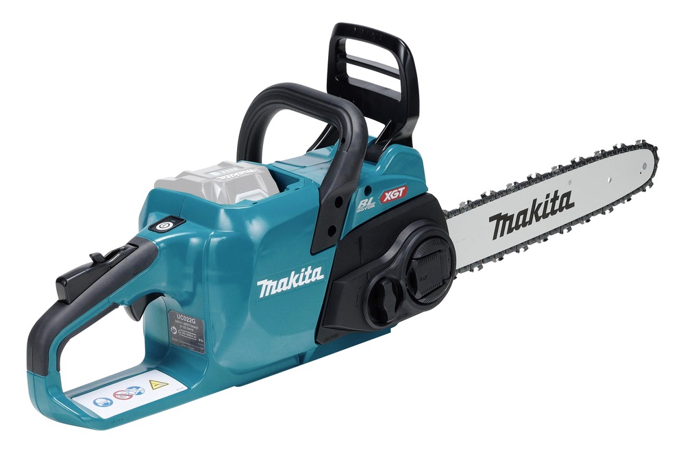 Makita UC022GZ Elettrosega Brushless 40V - Potenza 1600 W, Lunghezza Barra 35 cm, Velocità Catena 25,5 m/s, Senza Batterie e Caricabatterie