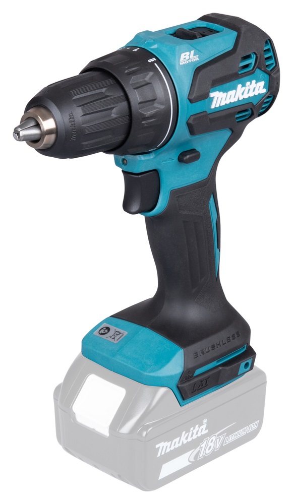 Makita DDF490Z - Trapano avvitatore 18V Li-Ion, 65Nm, 1900rpm, mandrino 13mm, motore brushless