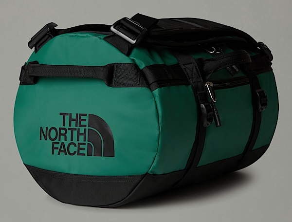 The North Face Base Camp Duffel XS - Borsone da Viaggio Impermeabile 31L in Nylon e Poliestere - Colore Evergreen/TNF Black