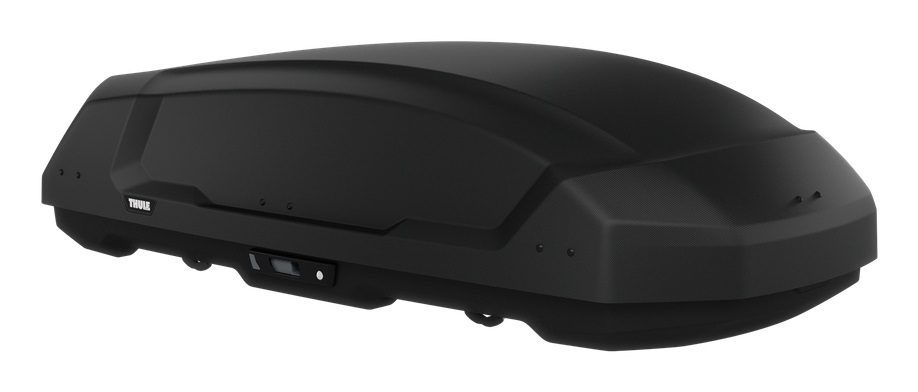 Thule Force 3 Box da Tetto Nero Opaco M - 400 Litri, Superficie AeroSkin, Montaggio PowerClick, Accessibilità DualSide