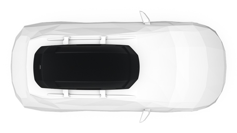 Thule Force 3 Box da Tetto Nero Opaco L 450 Litri - Design AeroSkin, Montaggio PowerClick, Accesso DualSide