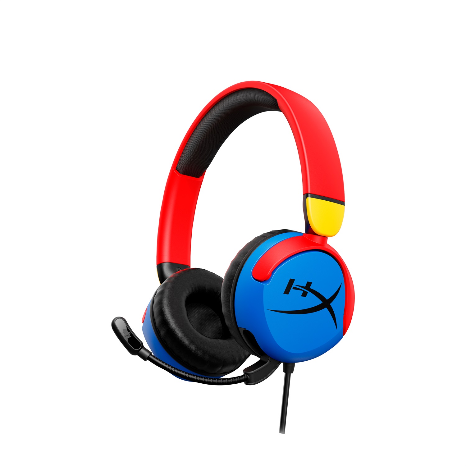 HyperX Cloud Mini - Cuffie Gaming Cablato Multicolore con Microfono, Frequenza 20-20000 Hz, Leggere e Confortevoli per Giovani Gamer
