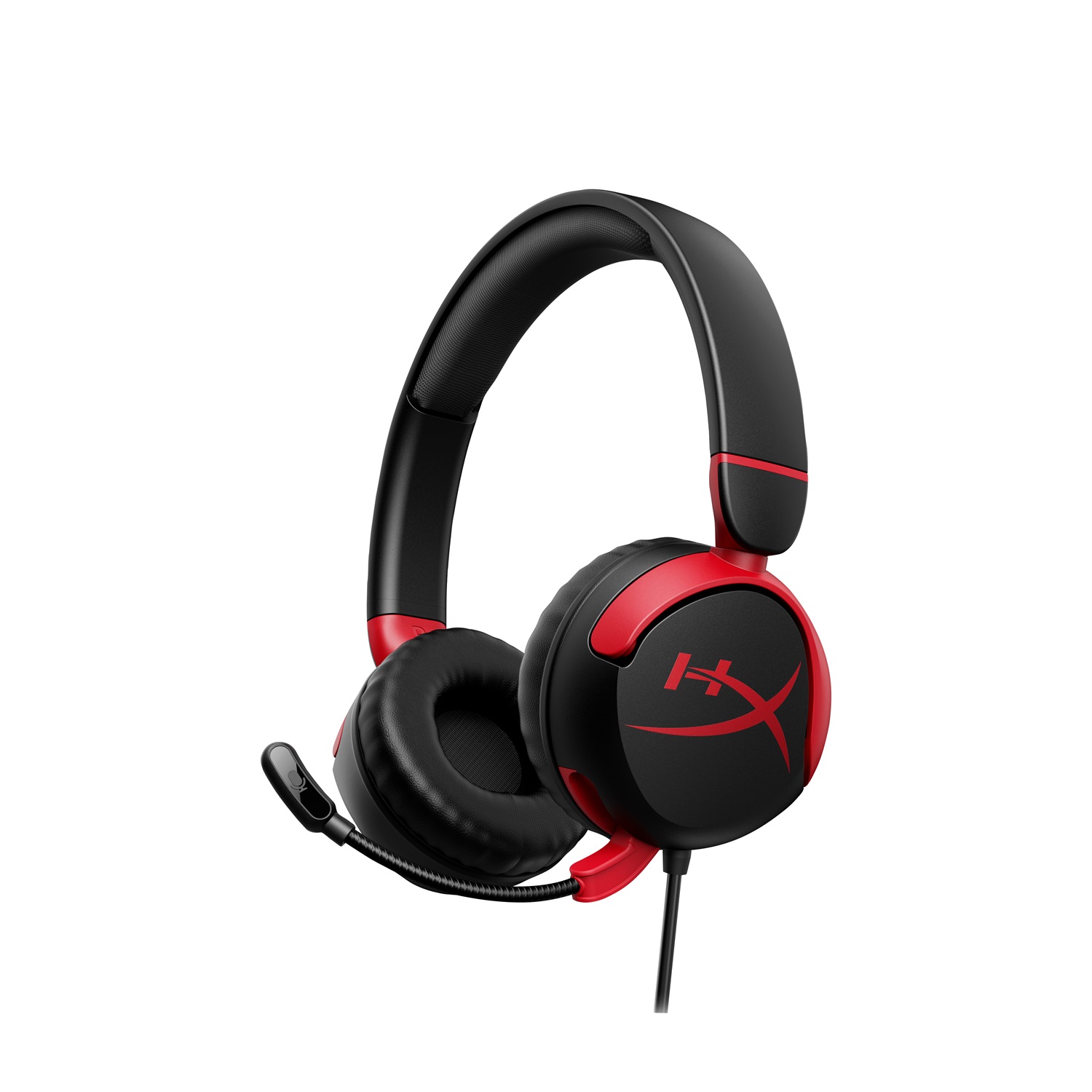 HyperX Cloud Mini - Cuffie Gaming Cablate Nero/Rosso con Microfono, Leggere e Comode per Giovani Gamer