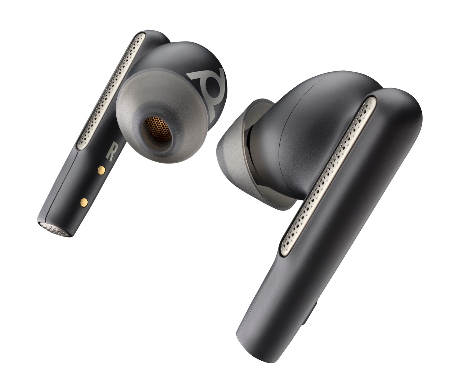 POLY Voyager Free 60 UC Auricolari in-ear Wireless Bluetooth Nero con Adattatore BT700 USB-C e Custodia di Ricarica Touchscreen
