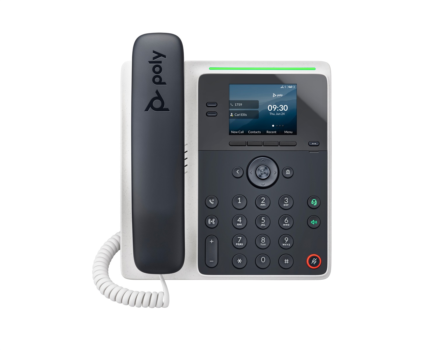 HP Poly Edge E100 Telefono IP Nero abilitato per PoE, Display IPS 2.8