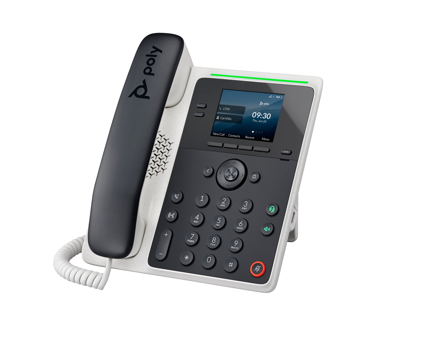 HP Poly Edge E100 Telefono IP Nero abilitato per PoE, Display IPS 2.8