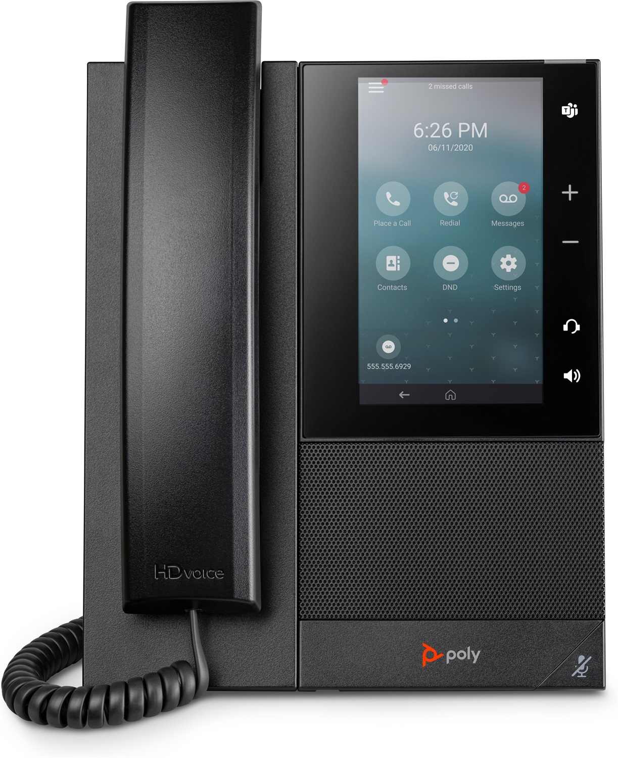 POLY CCX 500 Telefono IP Multimediale Aziendale Nero con Open SIP, PoE, 24 Linee e Display LCD 5