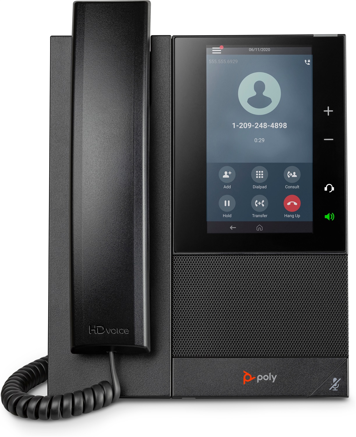 POLY CCX 500 Telefono IP Multimediale Aziendale Nero con Open SIP, PoE, 24 Linee e Display LCD 5