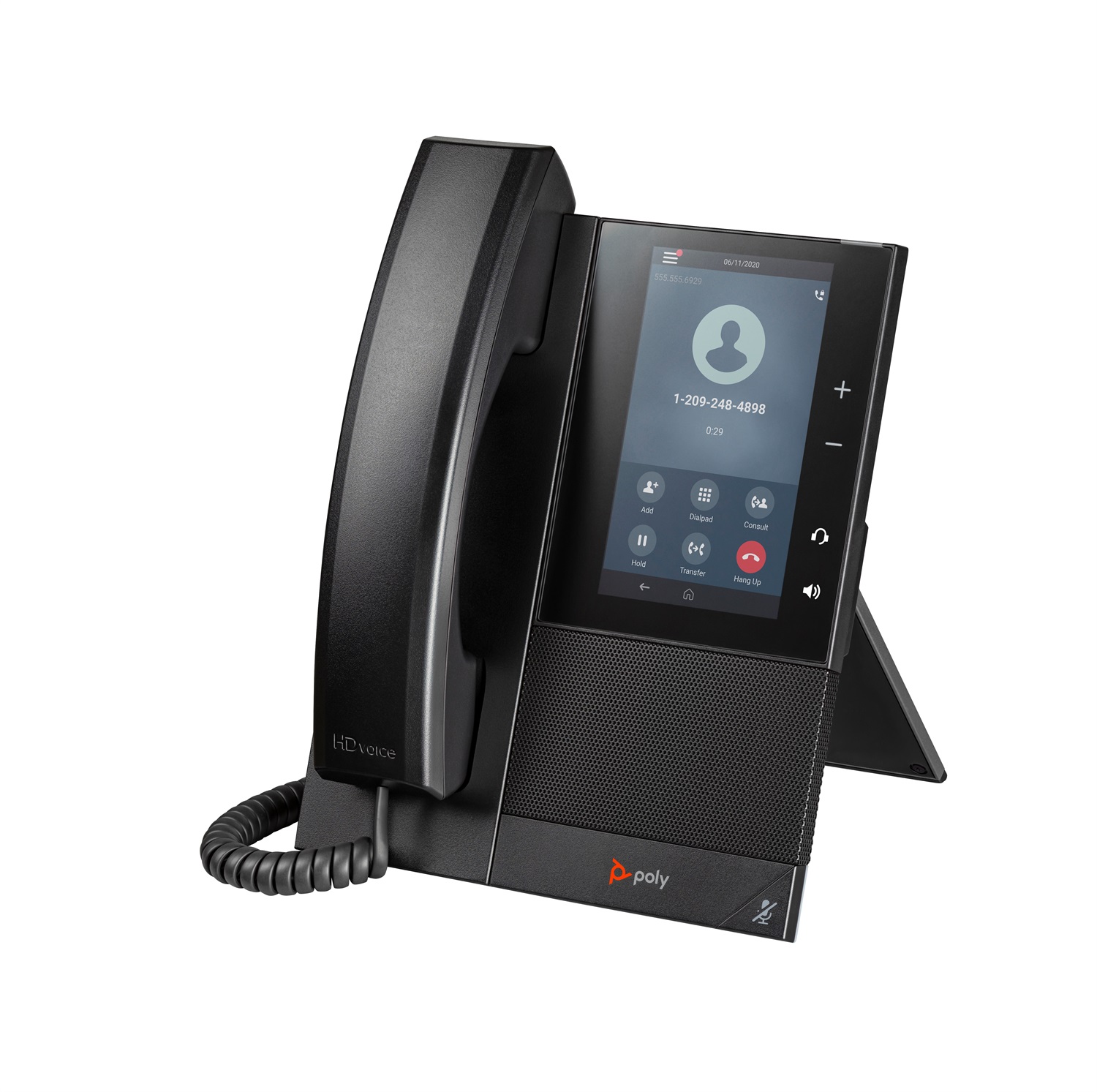 POLY Telefono IP CCX 505 Multimediale Aziendale con Open SIP, PoE, Display LCD 5