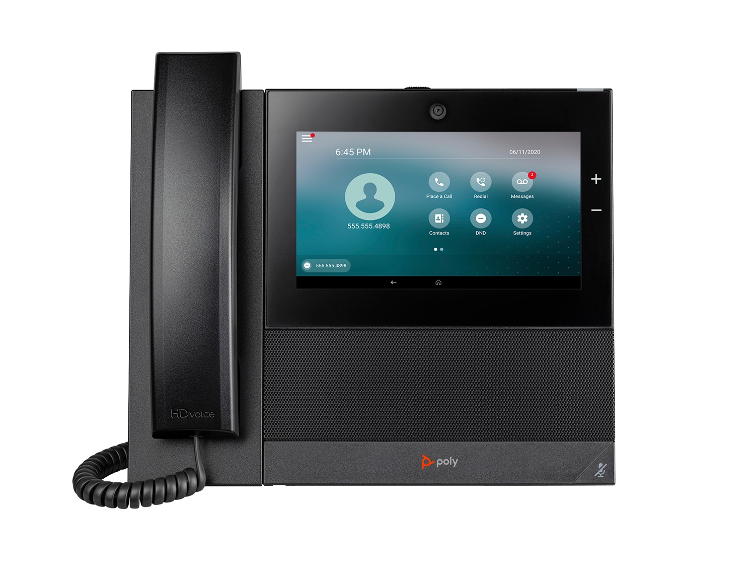 POLY Telefono IP CCX 700 Multimediale Aziendale con Open SIP e PoE, Cornetta Cablata, 24 Linee, Display LCD 7