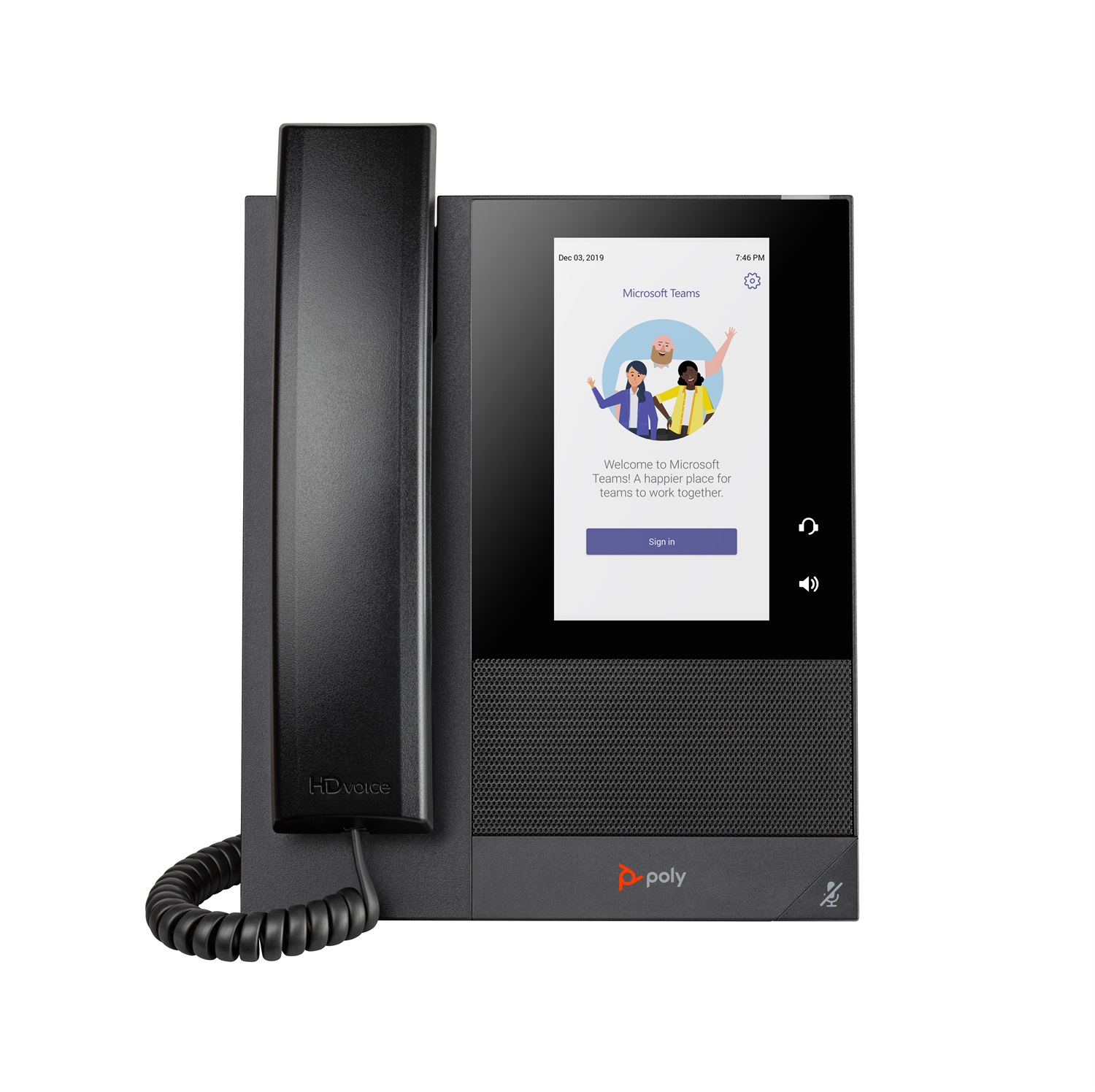 Poly CCX 400 Telefono multimediale aziendale per Microsoft Teams, abilitato PoE, LCD 12,7 cm (5'), 24 linee, HD Voice