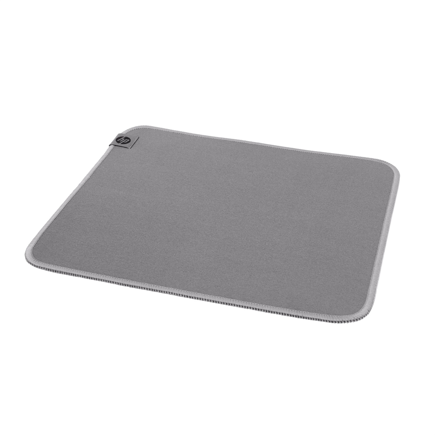 HP Tappetino per Mouse Igienizzabile 100 - Grigio, Poliestere e Gomma, Antiscivolo, Resistente ai Liquidi, Scorrimento Silenzioso