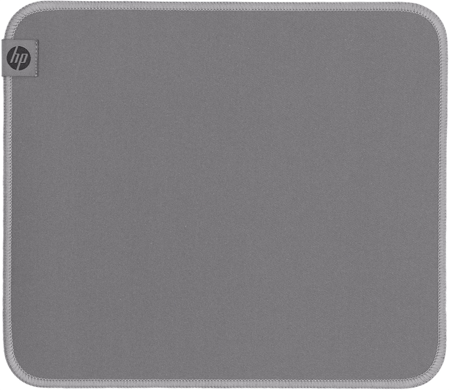 HP Tappetino per Mouse Igienizzabile 100 - Grigio, Poliestere e Gomma, Antiscivolo, Resistente ai Liquidi, Scorrimento Silenzioso