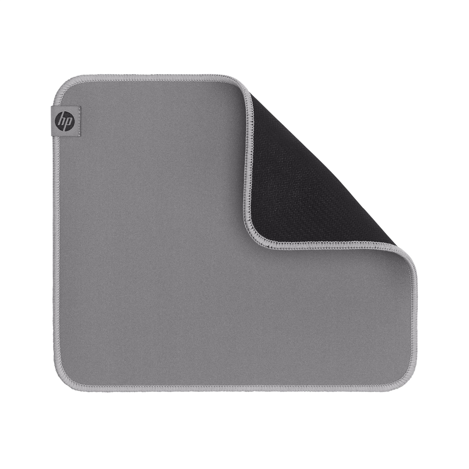 HP Tappetino per Mouse Igienizzabile 100 - Grigio, Poliestere e Gomma, Antiscivolo, Resistente ai Liquidi, Scorrimento Silenzioso