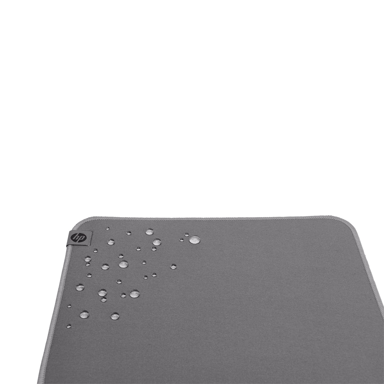 HP Tappetino per Mouse Igienizzabile 100 - Grigio, Poliestere e Gomma, Antiscivolo, Resistente ai Liquidi, Scorrimento Silenzioso