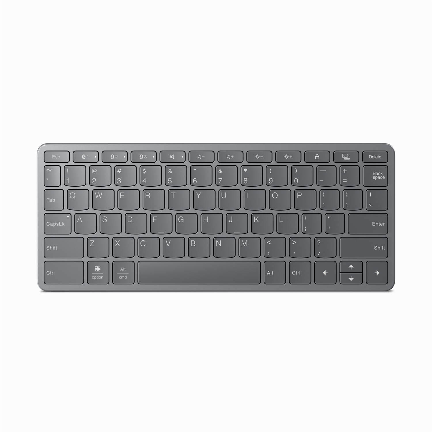 Lenovo ZG38C05814 Tastiera Universale Wireless USB Bluetooth QWERTY Grigio
