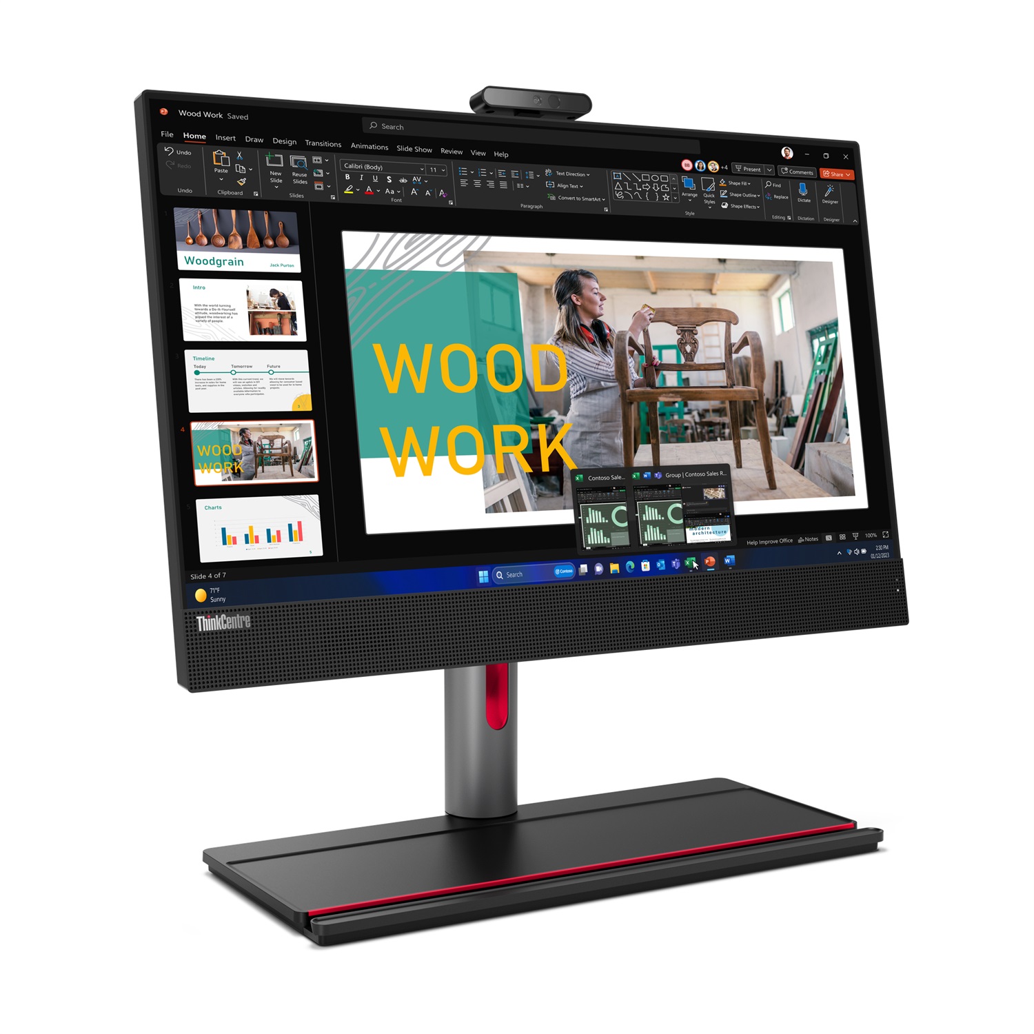 Lenovo ThinkCentre M90a Gen 5 - PC All-in-one Touchscreen 23.8