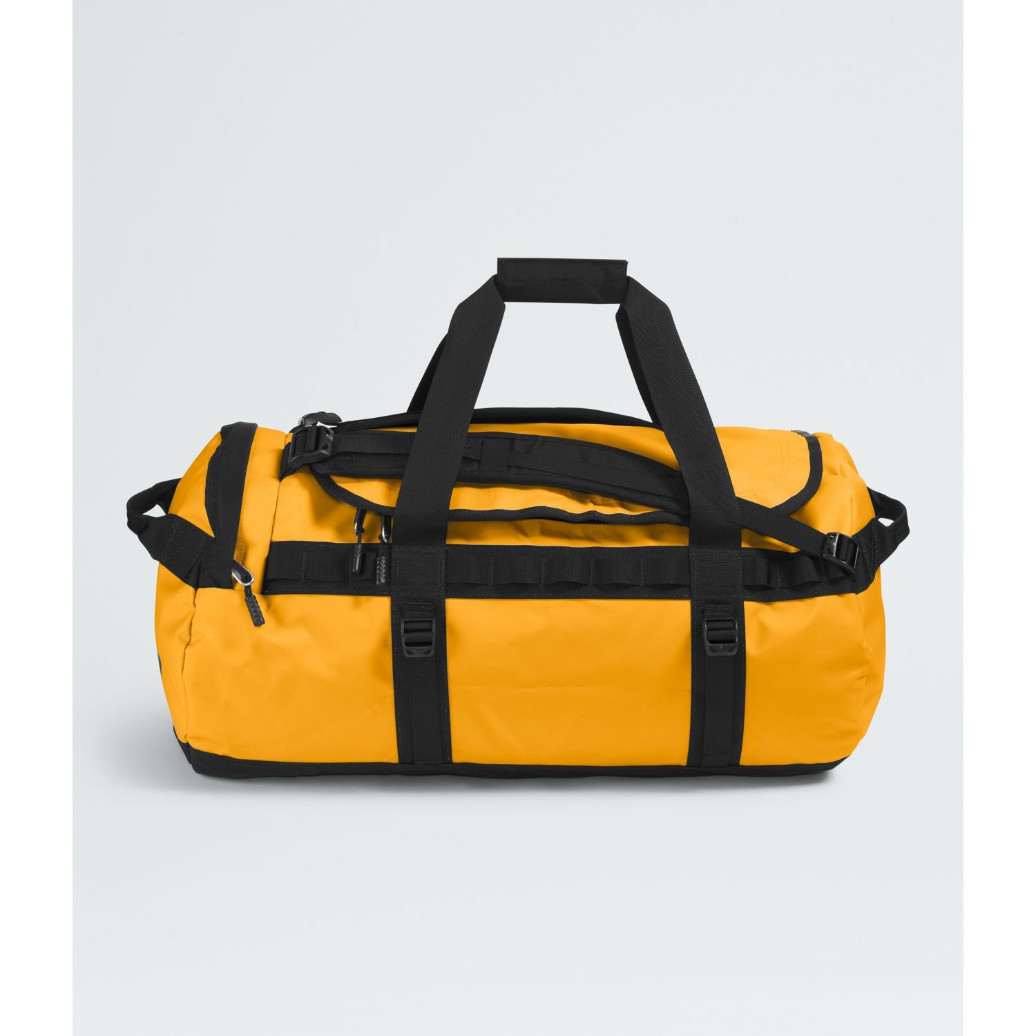The North Face Base Camp Duffel M - Borsone da Viaggio Impermeabile 71L in Nylon e Poliestere Riciclato - Colore Summit Gold/Black