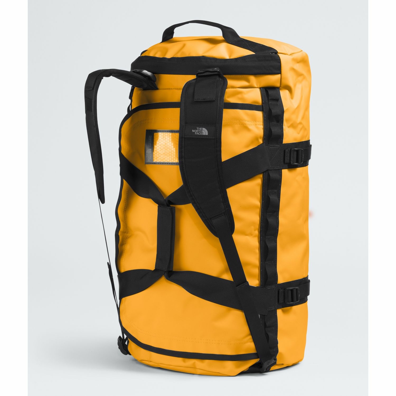 The North Face Base Camp Duffel M - Borsone da Viaggio Impermeabile 71L in Nylon e Poliestere Riciclato - Colore Summit Gold/Black