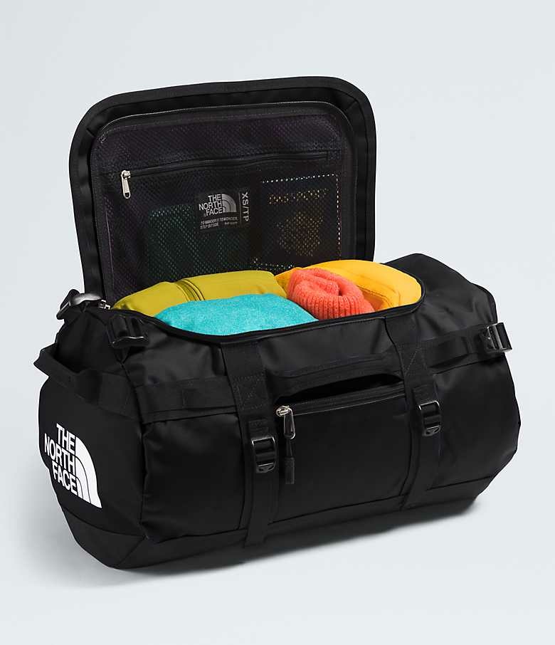 The North Face Base Camp Duffel XS - Borsone da Viaggio 31 L in Nylon e Poliestere Impermeabile, TNF Black/TNF White