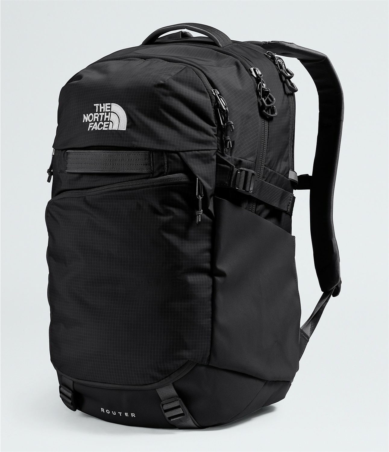 The North Face Zaino Router 40L Nero in Nylon Ripstop Riciclato con Scomparto per Laptop