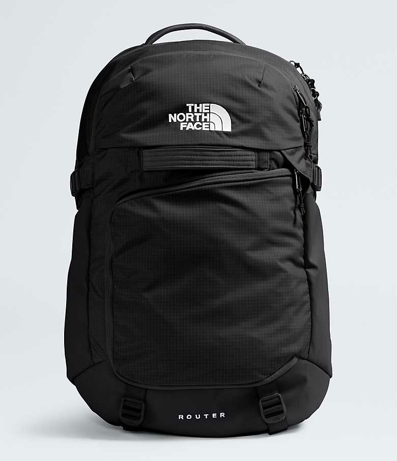 The North Face Zaino Router 40L Nero in Nylon Ripstop Riciclato con Scomparto per Laptop