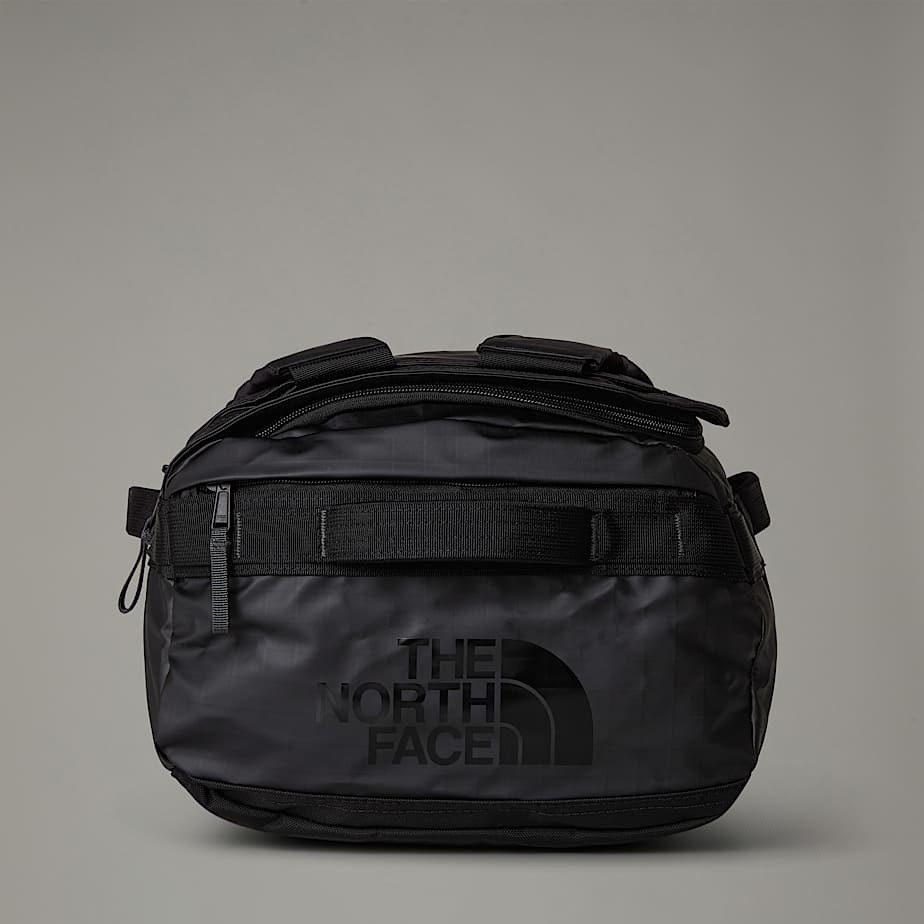 The North Face Base Camp Voyager Duffel 32L - Borsa da Viaggio in Nylon e Poliestere, TNF Black/Asphalt Grey, con Spallacci Imbottiti e Tasca per Laptop