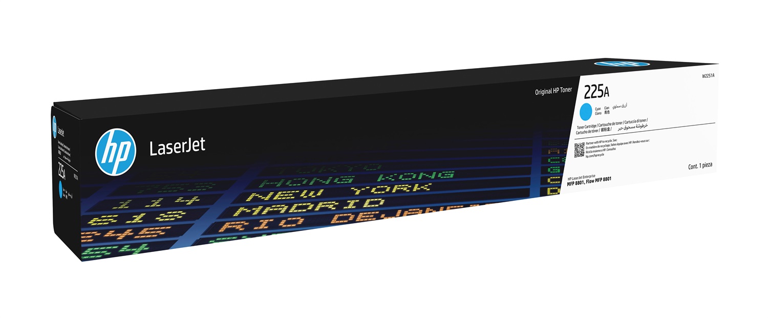 HP Cartuccia Toner Ciano Originale 225A - Resa 40000 Pagine, 1 Pz