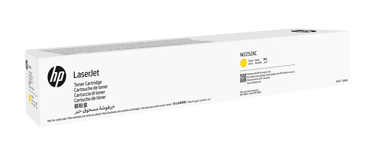 HP Cartuccia Toner Giallo Originale LaserJet W2252AC - Resa 40000 Pagine, 1 Pz
